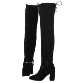 Bottines noires à talons S169 noir le noir 2