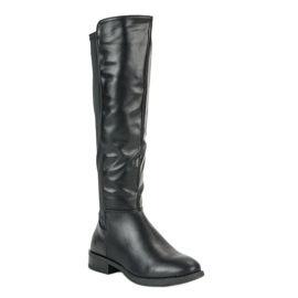 Bottes cavalières noires 1