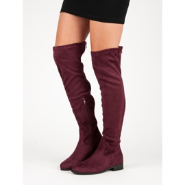 Cm Paris Cuissardes classiques en daim multicolore rouge 4