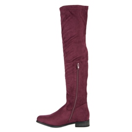 Cm Paris Cuissardes classiques en daim multicolore rouge 3