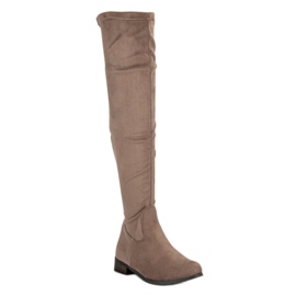 Cm Paris Cuissardes classiques en daim brun 2