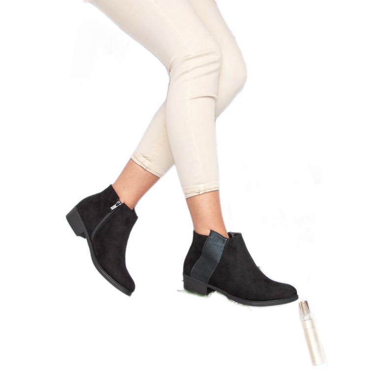 Janessa Bottes classiques noires le noir 1