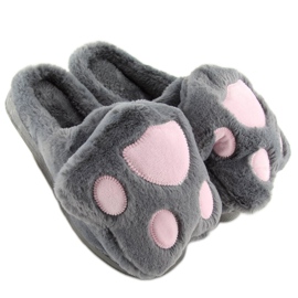 Chaussons femme gris DD93 Gris 2