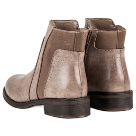Super Mode Bottes à talons plats brun 2
