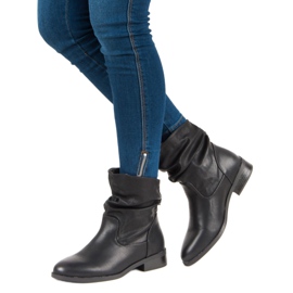 Super Me Bottes noires classiques le noir 5