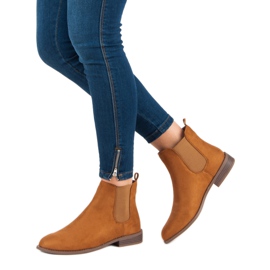 Via Giulia  Bottines Chelsea en daim brun 5