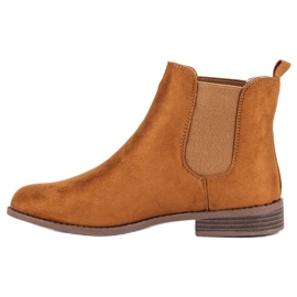 Via Giulia  Bottines Chelsea en daim brun 1