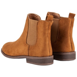 Via Giulia  Bottines Chelsea en daim brun 2