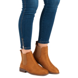 Via Giulia  Bottines Chelsea en daim brun 4