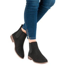Via Giulia  Bottines Chelsea en daim le noir 5