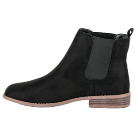 Via Giulia  Bottines Chelsea en daim noir 1