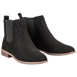 Via Giulia  Bottines Chelsea en daim le noir 3