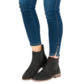 Via Giulia  Bottines Chelsea en daim le noir 4