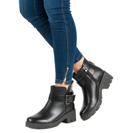 Bottines compensées noires le noir 5