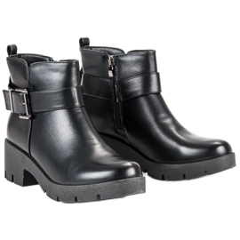 Bottines compensées noires le noir 3