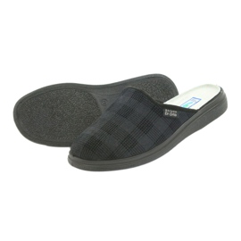 Chaussures pour hommes Befado125m pantoufles, pantoufles de santé noir gris 4