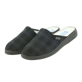 Chaussures pour hommes Befado125m pantoufles, pantoufles de santé noir gris 3