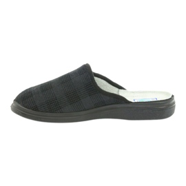 Chaussures pour hommes Befado125m pantoufles, pantoufles de santé le noir gris 2