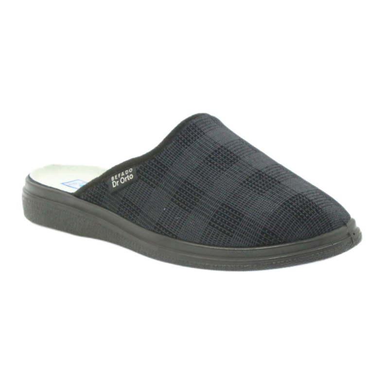 Chaussures pour hommes Befado125m pantoufles, pantoufles de santé le noir gris 1