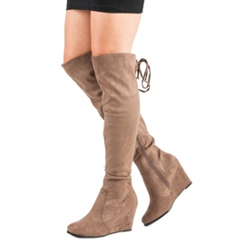 Cm Paris Bottes compensées brun 1