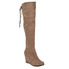 Cm Paris Bottes compensées brun 2