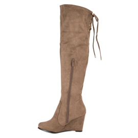Cm Paris Bottes compensées brun 3