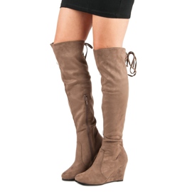 Cm Paris Bottes compensées brun 4