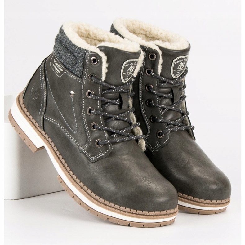 Arrigo Bello Trappeurs confortables gris 2 Arrigo Bello Trappeurs confortables gris 2