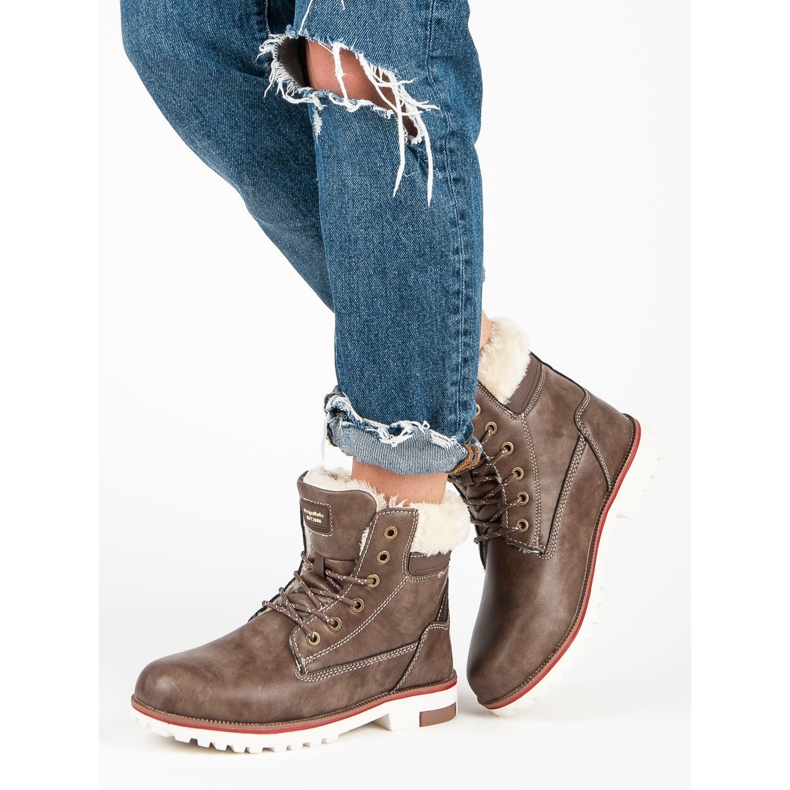 Arrigo Bello Trappeurs d'hiver chauds brun 2 Arrigo Bello Trappeurs d'hiver chauds brun 2