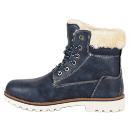 Arrigo Bello Trappeurs d'hiver chauds bleu 1