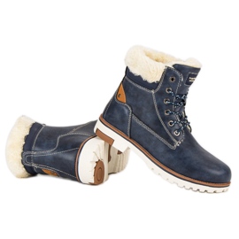 Arrigo Bello Trappeurs d'hiver chauds bleu 2