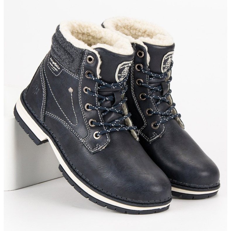 Arrigo Bello Trappeurs confortables bleu 1