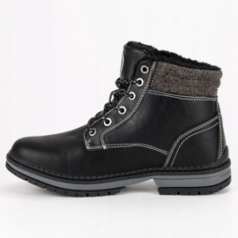 Arrigo Bello Trappeurs confortables le noir 1