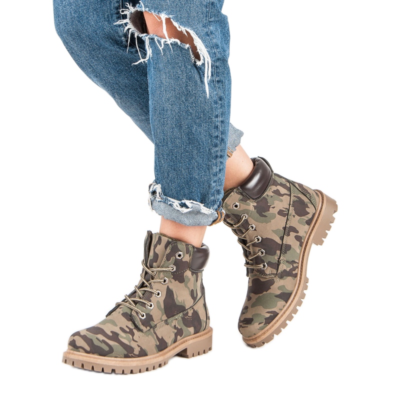 Via Giulia  Trappeurs militaires multicolore 1