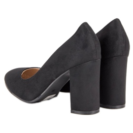Seastar Escarpins en daim sur le pilier le noir 4