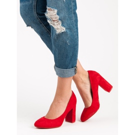 Seastar Escarpins en daim sur le pilier rouge 2