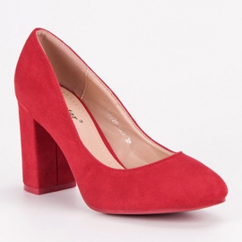Seastar Escarpins en daim sur le pilier rouge 4