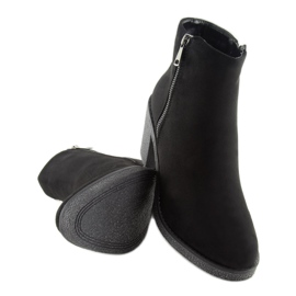 Bottines à talons larges noires 2013 Noir le noir 1