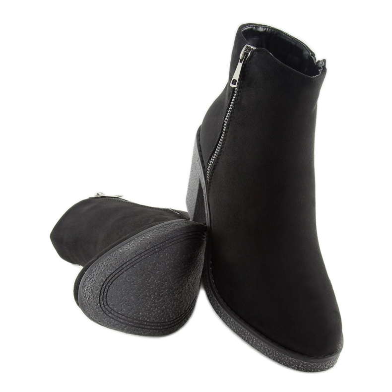 Bottines à talons larges noires 2013 Noir 1