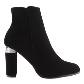 Bottines noires à talons 266-10 Noir le noir 5