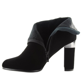 Bottines noires à talons 266-10 Noir le noir 4