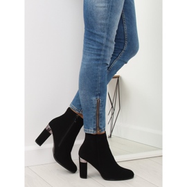 Bottines noires à talons 266-10 Noir le noir 2