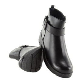 Bottes noires sur semelles épaisses 9996-1 Noir 2