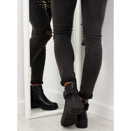 Bottes noires sur semelles épaisses 9996-1 Noir 1