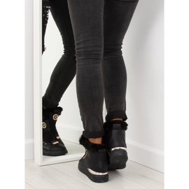 Baskets isolées noires F506 noir 1