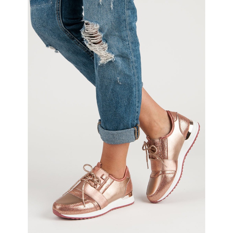 Chaussures de sport à enfiler multicolore rose 2 Chaussures de sport à enfiler multicolore rose 2