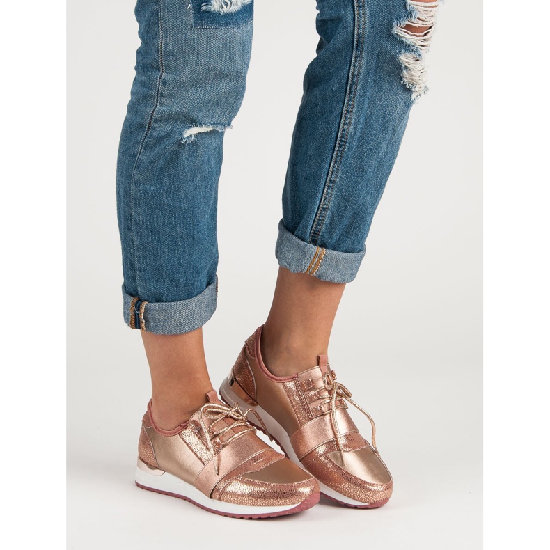 Chaussures de sport à enfiler multicolore rose 1 Chaussures de sport à enfiler multicolore rose 1