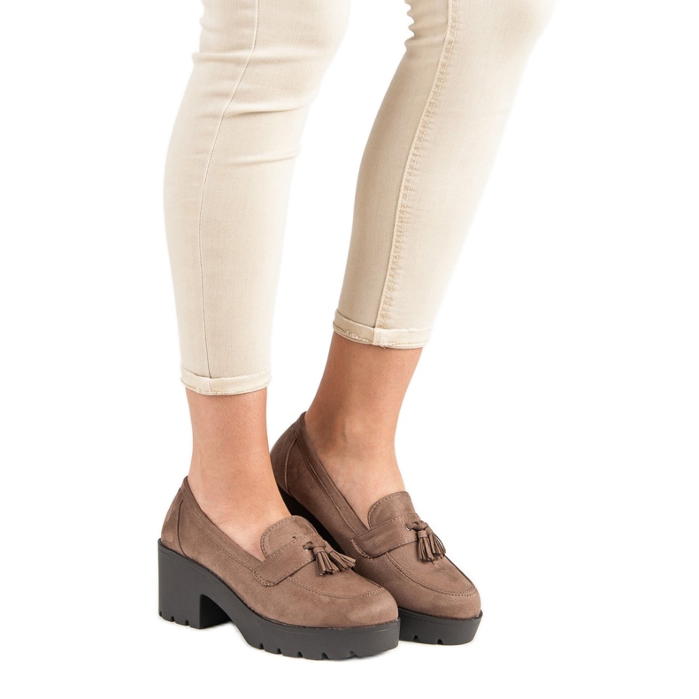 Ch. Creation Mocassins élégants brun 2