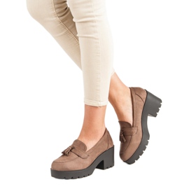 Ch. Creation Mocassins élégants brun 3