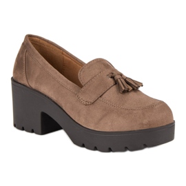 Ch. Creation Mocassins élégants brun 4